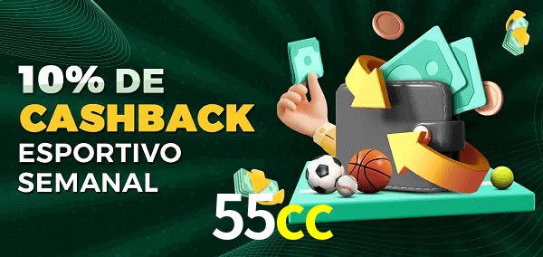 10% de bônus de cashback na 55cc